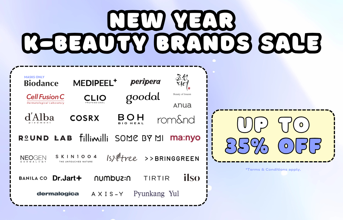 Get up to 35% Off on your Favourite Korean Skincare and Makeup!